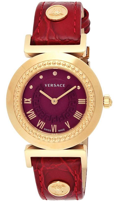 Versace Watch Vanity Red Dial Stainless PGPVD 